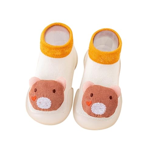 Säuglingssegeltuchschuhe Babyschuhe Neugeborene Babyschuhe Rutschfeste -Turnschuhe für Neugeborene Baby Mädchen (Beige, 25.5 Toddler) von Generic