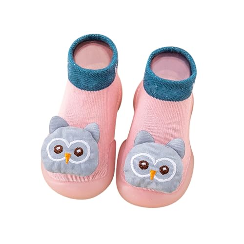 Säuglingssegeltuchschuhe Babyschuhe Neugeborene Babyschuhe Rutschfeste -Turnschuhe für Neugeborene Baby Mädchen (Pink, 25.5 Toddler) von Generic