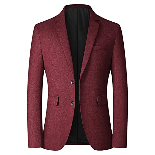Sakko Herren Sportlich Herren Modern Blazer Mantel Regular Fit Herren Sakko Sportlich Slim Fit Blazer Männer Modern Freizeit Jacke Anzugjacke Sportsakko Herren Slim Fit Business Hochzeit Freizeit von Generic