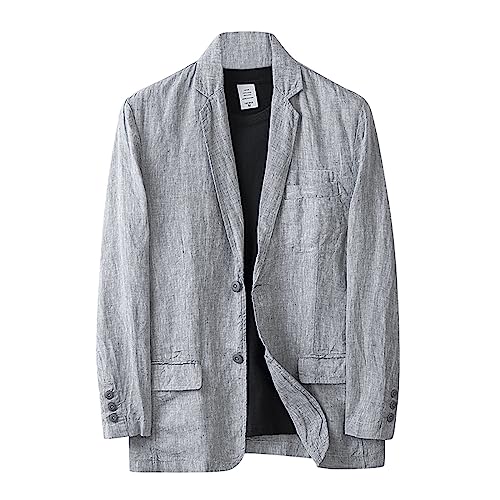 Sakkos für Herren Slim Fit Modern Blazer Sommer Leicht Sakko Herren Regular Fit Männer Frühling Herbst Sweatsakko Anzugjacke für Business Hochzeit Freizeit von Generic