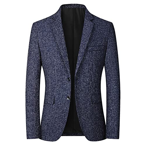 Sako Für Herren Modern Sportlich, Anzugjacken Für Herren Leinensakkos Mit Knopfleiste Vorne Business Outfit Freizeit Herrenblazer Locker Sportsakko Stretch Anzugsakko Regular Fit Für Freizeit von Generic