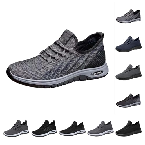 Sale Damen Walkingschuhe Herren Freizeitschuhe Mesh Atmungsaktive Sneaker Turnschuhe Leichter Slip On Sportschuhe Laufschuhe Weicher Sohle Stoffschuhe Lightweight Joggingschuhe von Generic