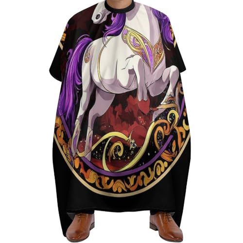 Salon Umhang Magisches Pferd Meere Kunst, Wasserdicht Haarschneidemantel Unisex Haarschneide Umhang für Haarschneiden Männer 140X168cm von Generic