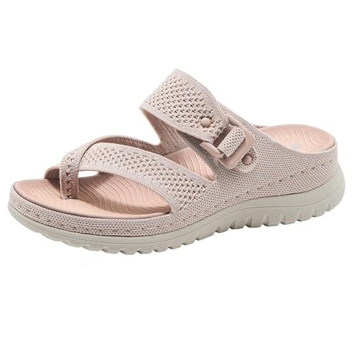 Sandalen Damen, Mesh Leicht Strandsandalen Hausschuhe, Hallux Pantolette Flip Flops, Bequeme Big Toe Hausschuhe Flip-Flops Pink 36 Sandalen Damen, Mesh Leicht Strandsandalen Hausschuhe, Hallux Pantolette Flip Flops, Bequeme Big Toe Hausschuhe Flip-Flops Pink 36 von Generic