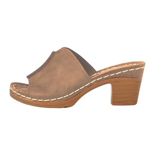 Sandalen Damen High Heels Pantoffeln Elegante Sommer Schuhe mit Absatz Sommerschuhe Blockabsatz Schlappen Bequem Damenschuhe Freizeit Open Toe Hausschuhe Slippers Urlaubspantoffeln Sandalen Damen High Heels Pantoffeln Elegante Sommer Schuhe mit Absatz Sommerschuhe Blockabsatz Schlappen Bequem Damenschuhe Freizeit Open Toe Hausschuhe Slippers Urlaubspantoffeln von Generic