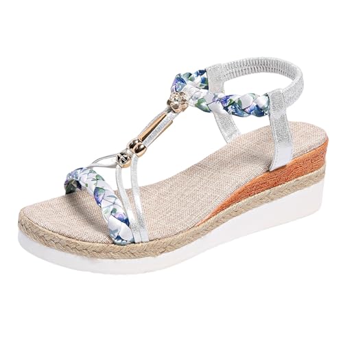 Sandalen Damen Mit Absatz Sommer Slingback Orthopädische Sport Sandaletten Rutschfeste Strick Sommerschuhe Mode Plateau Hallux Valgus High Heels Freizeit Strandschuhe Sandalen Damen Mit Absatz Sommer Slingback Orthopädische Sport Sandaletten Rutschfeste Strick Sommerschuhe Mode Plateau Hallux Valgus High Heels Freizeit Strandschuhe von Generic
