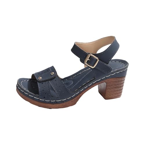 Sandalen Damen Sommer, High Heels Schwarz, Sandalen Damen Mit Absatz, Elegant Sommerschuhe Mit Blumen, Breite Füße Sandaletten, Mode Plateau Sandal, Bequem Offene Zeh Schuhe Sandalen Damen Sommer, High Heels Schwarz, Sandalen Damen Mit Absatz, Elegant Sommerschuhe Mit Blumen, Breite Füße Sandaletten, Mode Plateau Sandal, Bequem Offene Zeh Schuhe von Generic