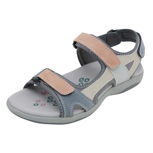 Sandalen Damen Sommer, Sandalen Damen Bequem Flache Sandaletten Trekkingsandalen Verstellbare Klettverschluss Wandersandalen Leichte Rutschfest Sportsandalen Sommerschuhe Freizeitschuhe Sandalen Damen Sommer, Sandalen Damen Bequem Flache Sandaletten Trekkingsandalen Verstellbare Klettverschluss Wandersandalen Leichte Rutschfest Sportsandalen Sommerschuhe Freizeitschuhe von Generic
