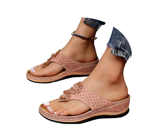 Sandalen Damen Sommer Big Toe Hallux Valgus Schuhe Frauen Bequeme Orthopädische Hausschuhe Sommer Strandsandalen Sandaletten Pantolette Treckingsandalen Plateau Sandalen Bohemian Flip Flops Sandalen Damen Sommer Big Toe Hallux Valgus Schuhe Frauen Bequeme Orthopädische Hausschuhe Sommer Strandsandalen Sandaletten Pantolette Treckingsandalen Plateau Sandalen Bohemian Flip Flops von Generic