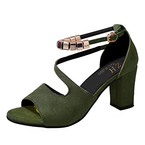 Sandalen Damen Sommer Elegant Sommerschuhe Damen Mit Absatz Schwarz Mit Keilabsatz Arbeitsschuhe Modische Schnürschuhe Leichtgewichts Abendschuhe Weich Bequem Walkingschuhe Open Toe Atmungsaktiv von Generic