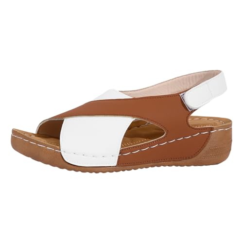 Sandalen Damen Sommer Orthopädische Schuhe Bequeme Breite Füße Slide Slingback Weichen Sohlen Sandaletten Hallux Valgus Strandsandalen Keilabsatz Freizeitschuhe Sandalen Damen Sommer Orthopädische Schuhe Bequeme Breite Füße Slide Slingback Weichen Sohlen Sandaletten Hallux Valgus Strandsandalen Keilabsatz Freizeitschuhe von Generic