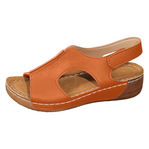 Sandalen Damen Sommer Orthopädische Schuhe Bequeme Plateau Römersandalen Breite Füße Strandsandalen Mit Weiche Fussbett Sandaletten Casual Sommerschuhe Sandalen Damen Sommer Orthopädische Schuhe Bequeme Plateau Römersandalen Breite Füße Strandsandalen Mit Weiche Fussbett Sandaletten Casual Sommerschuhe von Generic