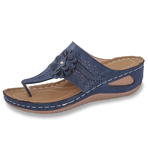Sandalen Damen Weichen Bequeme Elegant Flach Schuhe Rutschfeste Wasserschuhe Strandschuhe Sohlen Sommerschuhe Plateau Sandalen mit Weiche Fussbett Sandalen Damen Weichen Bequeme Elegant Flach Schuhe Rutschfeste Wasserschuhe Strandschuhe Sohlen Sommerschuhe Plateau Sandalen mit Weiche Fussbett von Generic