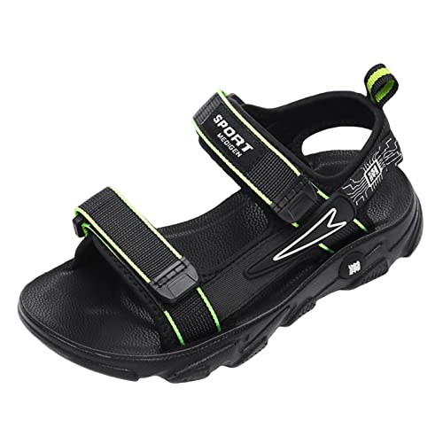 Sandalen Herren mit dickem Boden und weichem Boden, lässige Sport-Strand-Outdoor-Sandalen für Kinder Sandalen Junge 35 (Green, 35 Big Kids) von Generic