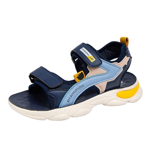 Sandalen Mädchen Breite Atmungsaktiv Strandschuhe Prinzessin Flache sandalen Mode Sommer Strandschuhe Verstellbare Schnalle Sandals von Generic