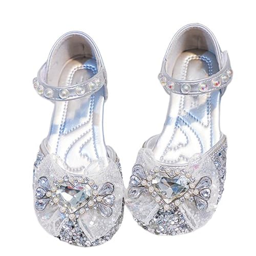 Sandalen Mädchen mit Weicher Sohle Kinder Strasssteinen Mädchenschuhe Kinderschuhe Sommer Mode Flach Strand Schuhe Bequeme Leicht Prinzessin Schuhe Sommerschuhe Strassschuhe von Generic