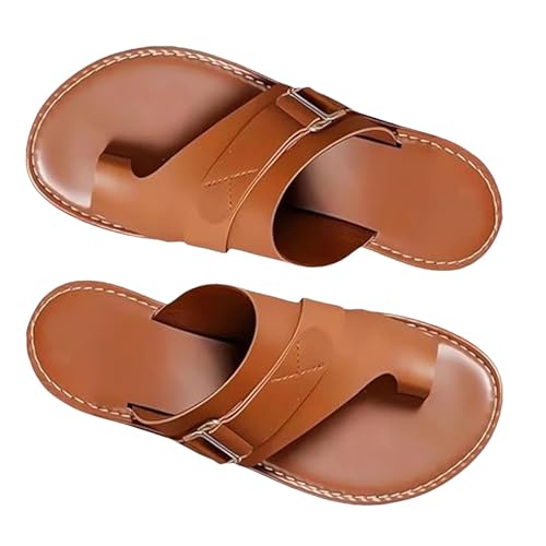 Sandalen zur Unterstützung des Fußgewölbes für Damen, Sandalen zur Unterstützung des Fußgewölbes, Hausschuhe mit Keilabsatz, aus leichtem Leder – Gehkeile mit Fußgewölbeunterstützung, V, 37 EU von Generic