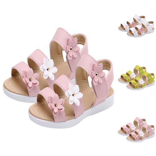 Sandales Mädchen Sandalen Sommer Leder Blumen für Kleinkind Mädchen Sandales Mädchen Sandalen Sommer Leder Blumen für Kleinkind Mädchen von Generic