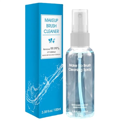 Sanfter Make-up-Pinselreiniger – Make-up-Pinsel-Entferner-Spray | Make-up-Pinsel-Reinigungsspray Für Empfindliche Haut, Effektiver Make-up-Pinselreiniger Für Puder Und Flüssigkeit, 100 Ml Make-up-Pins von Generic