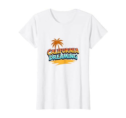 Santa Cruz California Dreaming Herren Surf Beach Grafik T-Shirt, Damen, Weiß, XS Santa Cruz California Dreaming Herren Surf Beach Grafik T-Shirt, Damen, Weiß, XS von Generic