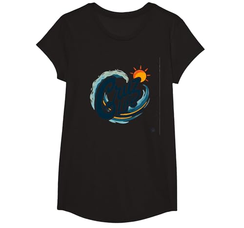 Santa Cruz Life Surf Wave Sun Grafik für Herren T-Shirt, Girls, Schwarz, XS Santa Cruz Life Surf Wave Sun Grafik für Herren T-Shirt, Girls, Schwarz, XS von Generic