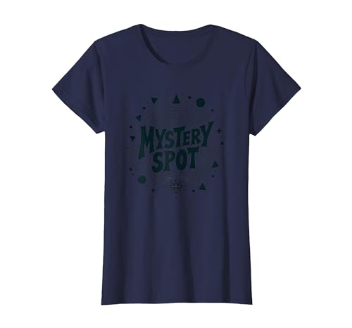 Santa Cruz Mystery Spot Retro Grafik für Herren T-Shirt, Damen, Marineblau, XS von Generic