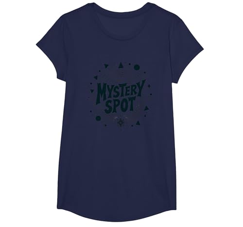 Santa Cruz Mystery Spot Retro Grafik für Herren T-Shirt, Girls, Marineblau, XS von Generic