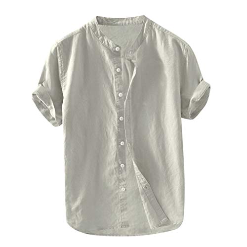 Saohuo Leinenhemd Herren Kurzarm Hemd Kurzarm Leinenshirt Hemd Sommer Herren Sommerhemd Freizeithemd Bequem Leinen Sommerhemden Loose Revers Männer Leinenhemd Button Shirt Bluse Tops Saohuo Leinenhemd Herren Kurzarm Hemd Kurzarm Leinenshirt Hemd Sommer Herren Sommerhemd Freizeithemd Bequem Leinen Sommerhemden Loose Revers Männer Leinenhemd Button Shirt Bluse Tops von Generic
