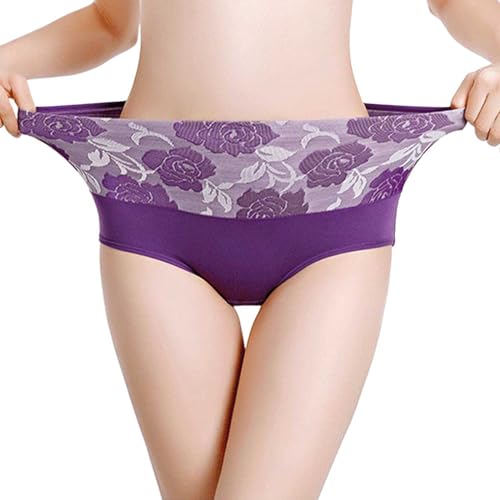 Saugfähiger Inkontinenz-Slip für Damen Auslaufsichere Unterwäsches mit Hoher Taille für Frauen Auslaufsichere Menstruation shöschens in Übergröße Physiologische Hose Waschbar Wiederverwendbar von Generic