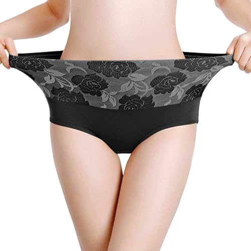 Saugfähiger Inkontinenz-Slip für Damen Auslaufsichere Unterwäsches mit Hoher Taille für Frauen Auslaufsichere Menstruation shöschens in Übergröße Physiologische Hose Waschbar Wiederverwendbar von Generic