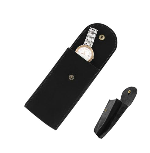 Schauen Sie sich das Gehäuse an, Flanellstoff Wächtertasche für Reisen, weiche und schützende Uhrentaschen für das Armband und die Halskette von Uhren von Generic