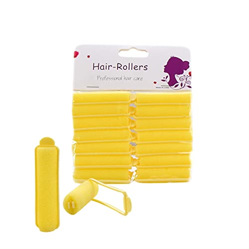 Schaumstoff-Lockenwickler – Weiche Lockenwickler ohne Thermo-Lockenwickler | Packung mit 10 Schaumstoff-Lockenwicklern | Flexible Lockenwickler ohne , kurzes Haar und einfach zu verwenden von Generic