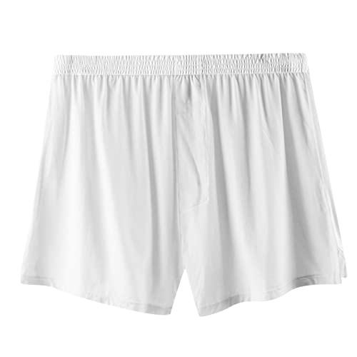 Schlafanzughosen für Herren Modal Pyjamahose Herren Kurz Schlafhose Weich Schlafanzughose Sommer Pjs Shorts Männer Loungewear Schlafanzug Hose Tunnelzug Schlafshorts Shorty Pyjama Hose von Generic