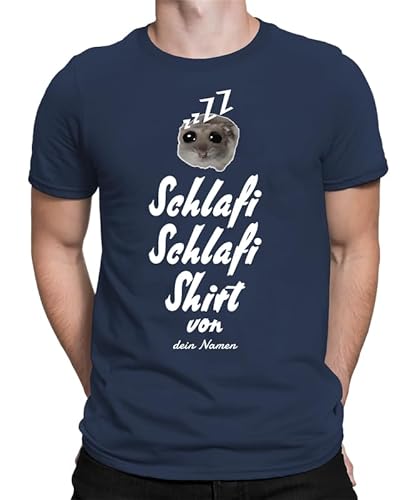 Schlafi Schlafi Shirt mit [Deinem Namen] – Dein individuelles Schlafshirt für süße Träume Herren Männer T-Shirt von Generic