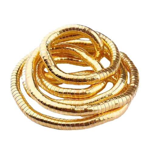 Schlangenhalskette Für Damen, Faltbare Halsketten Für Damen | Schlangen Schmuck Schlangenkette Schlangenkette Schlangenarmband, Modeschmuck Für Thanksgiving, Weihnachten, Silvester, riferimento von Generic