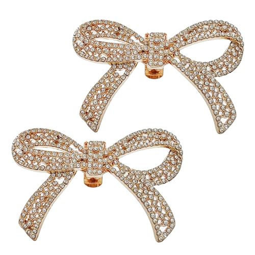 Schleifenschuhclips, Schuhschleifenclips für Damen, Schuhdekorationsclips Abnehmbare dekorative Schuhclips, Elegante Schuhschleifenclips Schuhzubehör Clips für High Heels, verwijzen naar de von Generic