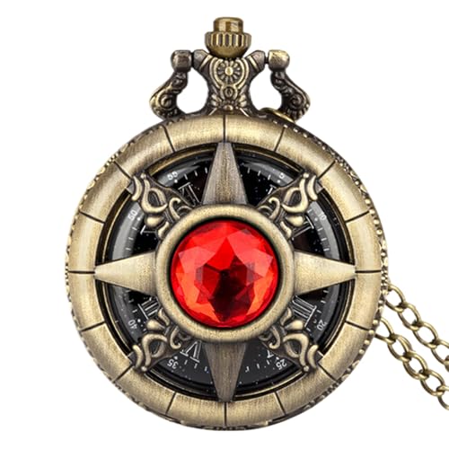 Schlichte Taschenuhr, -Taschenuhr – klassische mechanisches Uhrwerk – Steampunk Vintage Handaufzug mechanische Uhr für Weihnachten, P5030, Consulte la descripción, Siehe von Generic