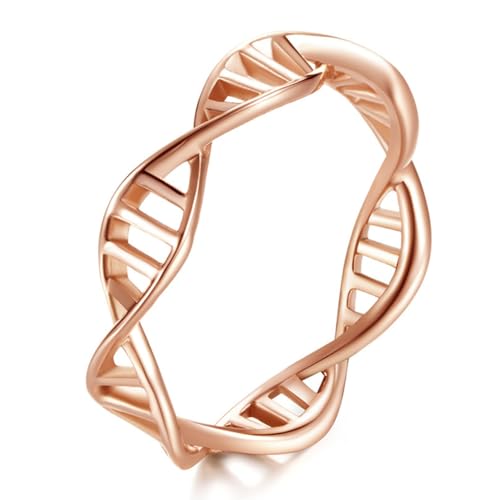 Schlichter Doppelschraubenring aus Titanstahl, modischer Doppelschraubenring aus Edelstahl von Generic