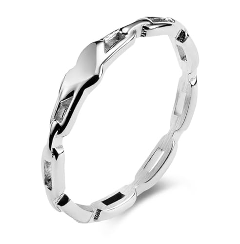 Schlichter ausgehöhlter Liebesring aus Titanstahl, Verlobungsring ausgehöhlter Liebesring für Frauen von Generic