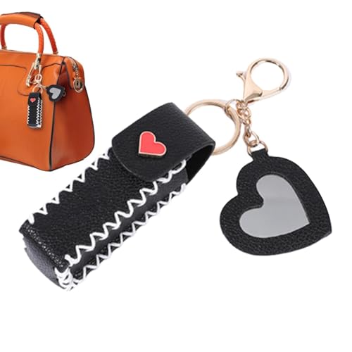 Schlüsselanhänger, Lippenstift-Halter für Frauen – Schlüsselanhänger, Lippenstift-Etui, tragbarer Chapstick-Halter | Wasserdichte Tasche für Lippenstift, kompaktes Etui für Lippenstift für Frauen auf von Generic