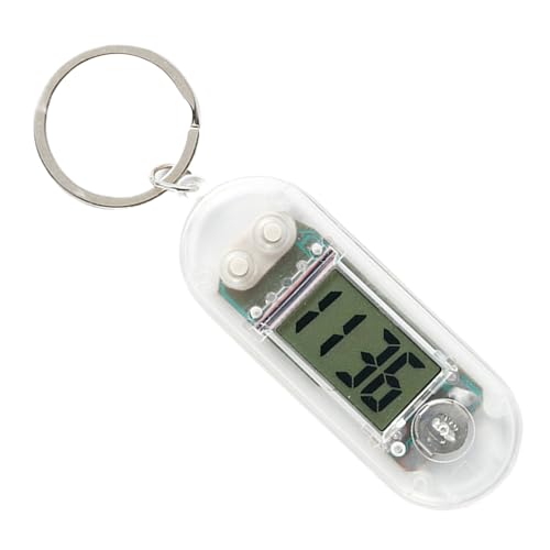Schlüsselanhänger Uhr | Taschenuhr Anhänger,Tragbare Mini Tischuhr Elektronische Zeitanzeige für Lernort von Generic