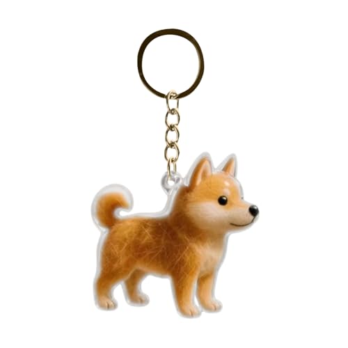 Schlüsselanhänger zum Sammeln von Katzen- und Hundehaaren, Pelz-Lebensanhänger für Hunde, DIY-Haustierfell-Sammlung, Haustierfell-Andenken,niedlicher Taschen Tierfell Andenken von Generic