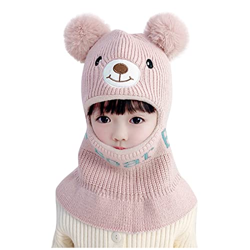 Schlupfmütze Kinder Wintermütze Jungen Schalmütze Winter Warme 2-6 Jahre Alt Baby Mütze Beanie Mädchen Winter Mütze Kleinkind Mädchen Wintermütze Set von Generic