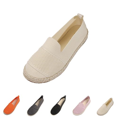 Schlupfschuhe Damen Sommer Sneaker Breite Füße Trekkingschuhe Mesh Atmungsaktive Stoffturnschuhe Weichen Sohlen Leichte Joggingschuhe Exquisit Freizeit Sportschuhe rutschfeste Outdoor von Generic