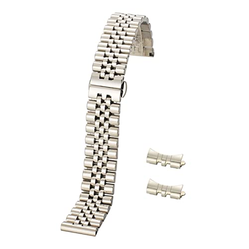 Schmetterlingsschnalle Edelstahl Uhren -Uhr -Armband Feststoff -Metall -Uhr -Gurt gebogen Schmetterlingsschnalle Edelstahl Uhren -Uhr -Armband Feststoff -Metall -Uhr -Gurt gebogen von Generic