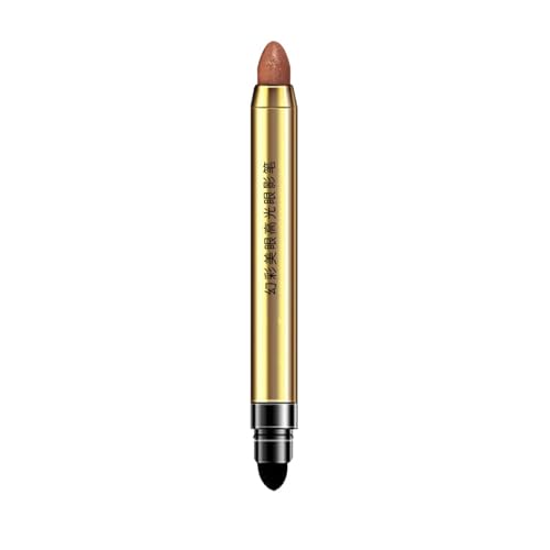 Schminke Geschenkset Doppelseitiger Perlglanz-Lidschattenstift, formender Seidenraupenstift, aufhellender Textmarker, Konturierung, zum Verschmieren kleben Schimmerndes (F, One Size) von Generic