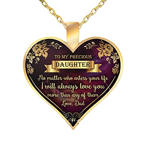 Schmuck Herz Halskette Herz Geschenk My Mind to Still Talks Memorial Mind My Mother's You Day Halsketten & Anhänger Gold Auge Halskette, h, Einheitsgröße von Generic