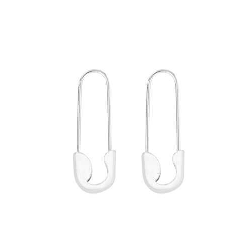 Schmuck Pin Knorpel für Frauen Ohrringe Creolen personalisierte Büroklammer minimalistische Ohrringe Geschenk Ohrringe Ohrringe Set Für Mehrere Ohrlöcher Perlen (Silver, One Size) von Generic