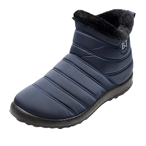 Schneeboots Damen Wasserdicht - Winterboots Damen Gefüttert Stiefeletten Orthopädische Ankle Boots Warme Schlupfstiefeletten rutschfest Winterschuhe Knöchelhoch Skischuhe Bequem Damenstiefel von Generic
