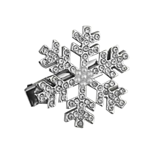 Schneeflocke Haarspangen Mädchen, Schneeflocke Haarspange | Weihnachten Haarspangen - Charmante Eisschnee-Haarnadeln, elegante Weihnachts-Haarspangen für Winterschnee von Generic